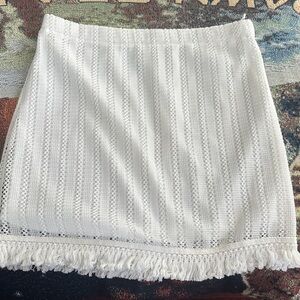 Sage the label  White Lace Skirt size large